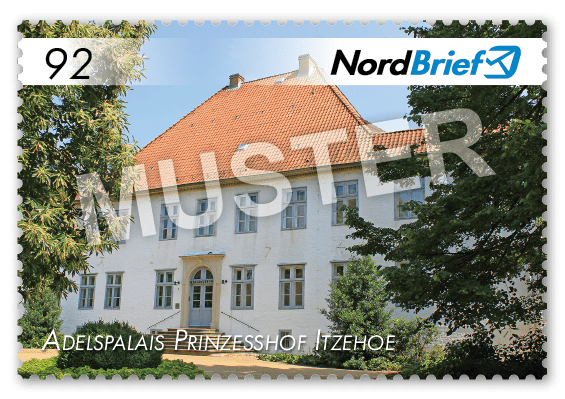 Markenserie Kreis Steinburg - Motiv Adelspalais Prinzesshof Itzehoe - Postkarte/ Standardbrief - 10er Bogen