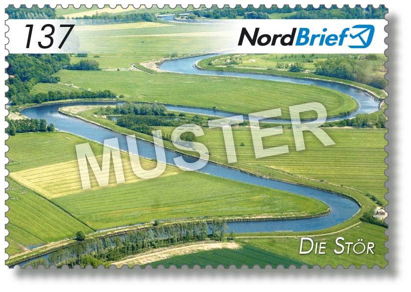 Markenserie Kreis Steinburg - Motiv Adelspalais Prinzesshof Itzehoe - Postkarte/ Standardbrief - 10er Bogen – Bild 3