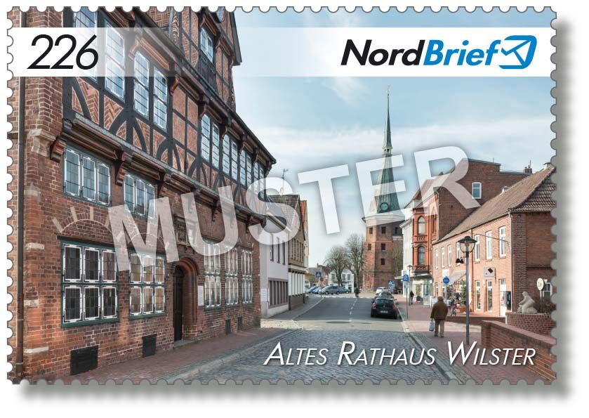 Markenserie Kreis Steinburg - Motiv Adelspalais Prinzesshof Itzehoe - Postkarte/ Standardbrief - 10er Bogen – Bild 2