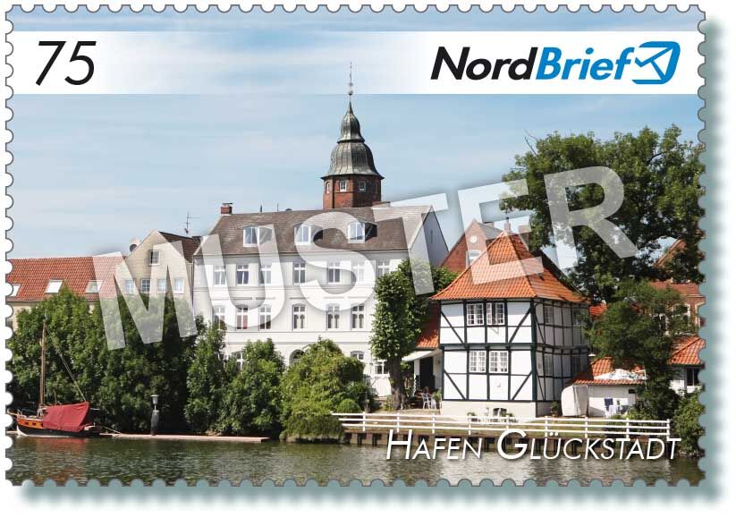 Markenserie Kreis Steinburg - Motiv Adelspalais Prinzesshof Itzehoe - Postkarte/ Standardbrief - 10er Bogen – Bild 7