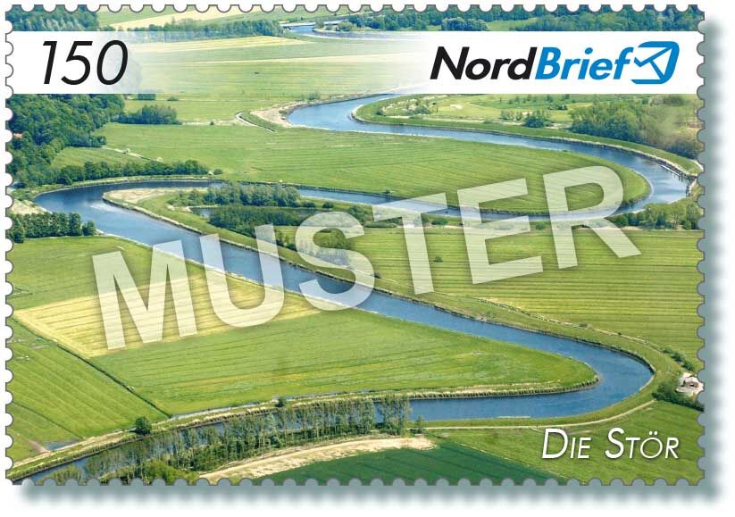 Markenserie Kreis Steinburg - Motiv Adelspalais Prinzesshof Itzehoe - Postkarte/ Standardbrief - 10er Bogen – Bild 9