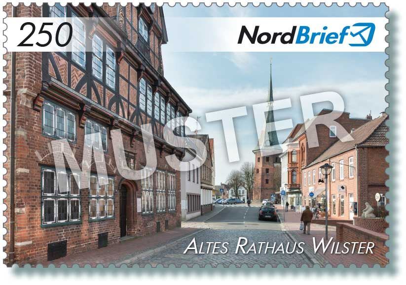 Markenserie Kreis Steinburg - Motiv Adelspalais Prinzesshof Itzehoe - Postkarte/ Standardbrief - 10er Bogen – Bild 10