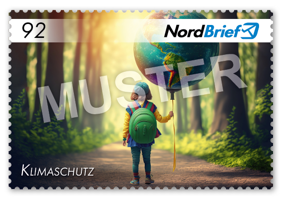 Sonder-Briefmarke Klimaschutz - Postkarte/ Standardbrief - 10er Bogen