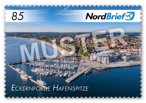Sonder-Briefmarke Eckernförde Hafenspitze (Motiv 1)/ Postkarte/ Standardbrief - 10er Bogen