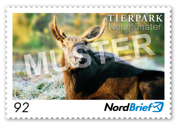 Markenserie Tierpark Neumünster - Postkarte/ Standardbrief - 10er Bogen