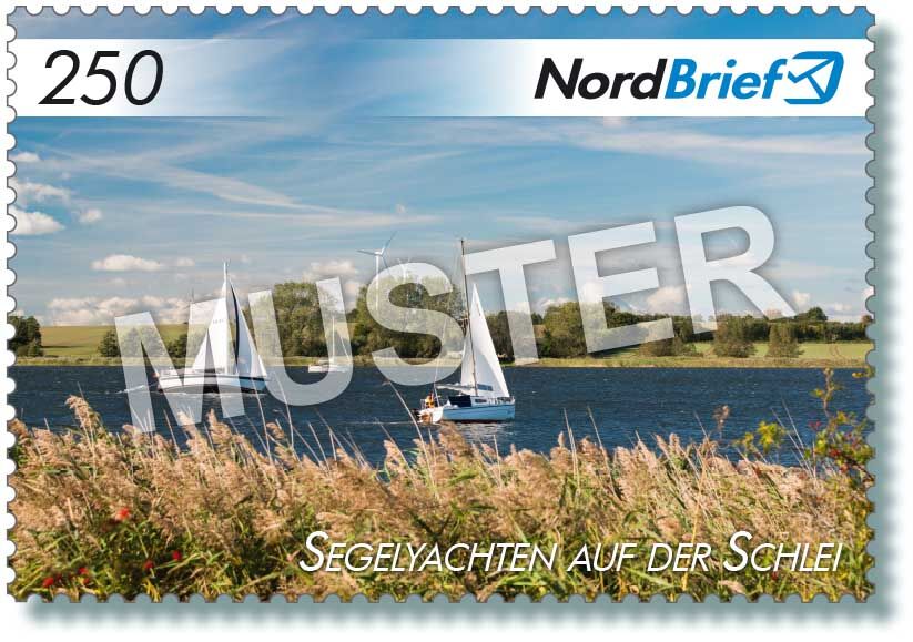 Markenserie Eckernförde, Schleswig & die Schlei - Motiv Schloss Gottorf - Postkarte/ Standardbrief - 10er Bogen – Bild 5