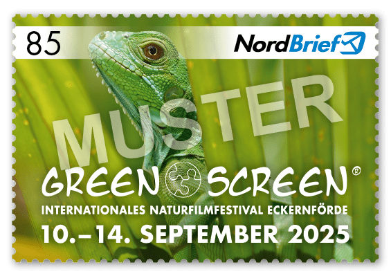 Sonderbriefmarke Green Screen Naturfilmfestival 2025 - Postkarte/ Standardbrief - 10er Bogen
