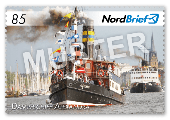 Markenserie Fördestadt Flensburg - Postkarte/ Standardbrief - 10er Bogen
