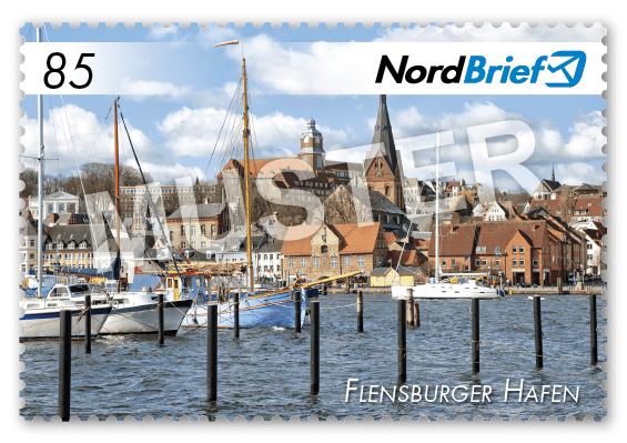 Markenserie Fördestadt Flensburg - Postkarte/ Standardbrief - 10er Bogen