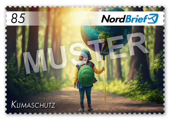 Sonder-Briefmarke - Klimaschutz - Postkarte/ Standardbrief - 10er Bogen